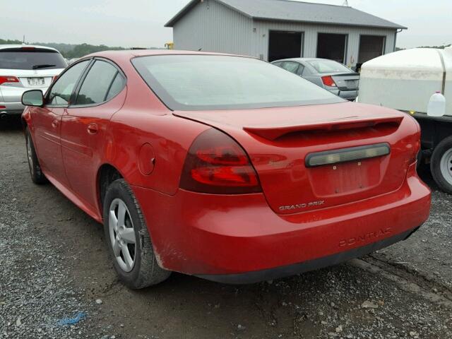 2G2WP552081157531 - 2008 PONTIAC GRAND PRIX Червоний фото 3