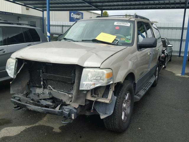 1FMFU16557LA35449 - 2007 FORD EXPEDITION BEIGE photo 2