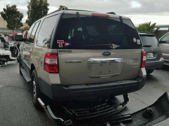 1FMFU16557LA35449 - 2007 FORD EXPEDITION BEIGE photo 3