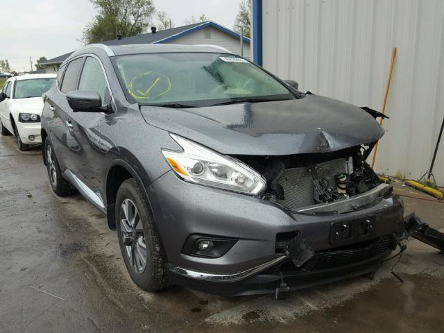 5N1AZ2MH6HN106873 - 2017 NISSAN MURANO S GRAY photo 1