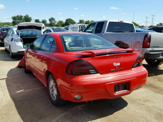 1G2NF52E43C309584 - 2003 PONTIAC GRAND AM S RED photo 3
