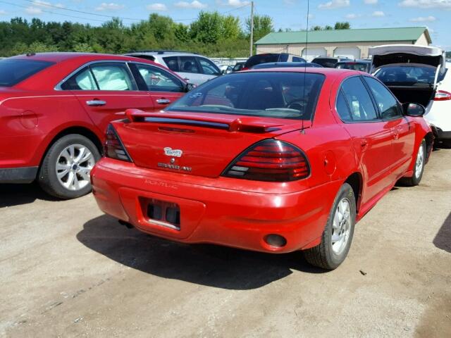 1G2NF52E43C309584 - 2003 PONTIAC GRAND AM S RED photo 4