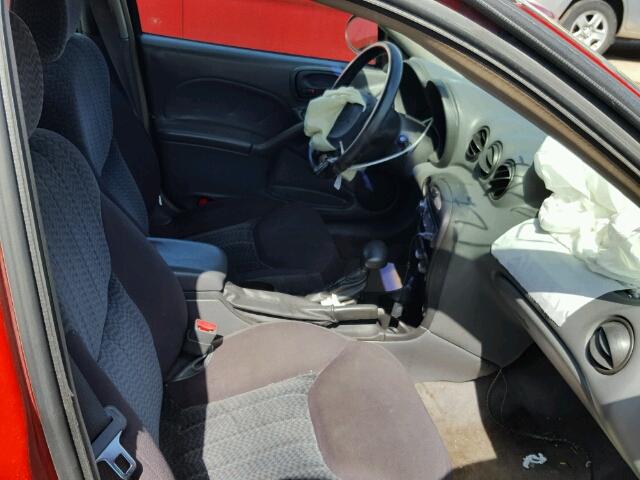 1G2NF52E43C309584 - 2003 PONTIAC GRAND AM S RED photo 5