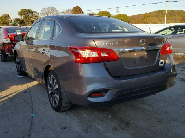 3N1AB7AP2HY220635 - 2017 NISSAN SENTRA S GRAY photo 3