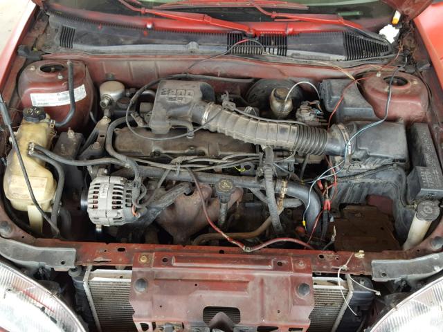 1G1JC1242X7101701 - 1999 CHEVROLET CAVALIER B RED photo 7