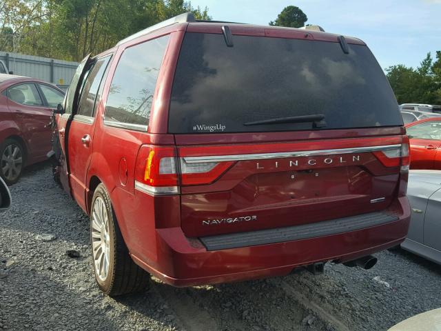 5LMJJ2HT3FEJ02599 - 2015 LINCOLN NAVIGATOR Burgund zdjęcie 3
