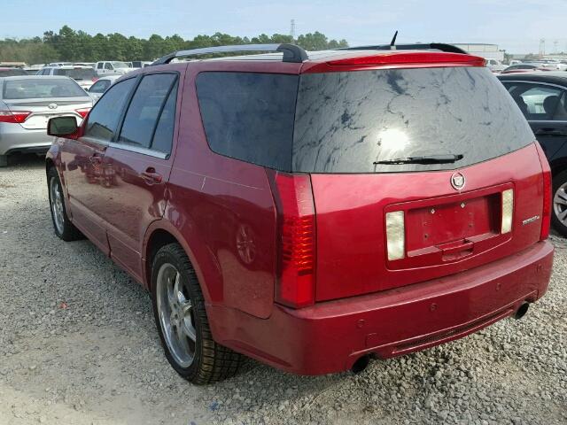 1GYEE637380121338 - 2008 CADILLAC SRX RED photo 3