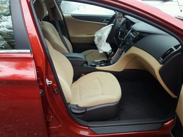 5NPEB4AC3BH215510 - 2011 HYUNDAI SONATA GLS RED photo 5