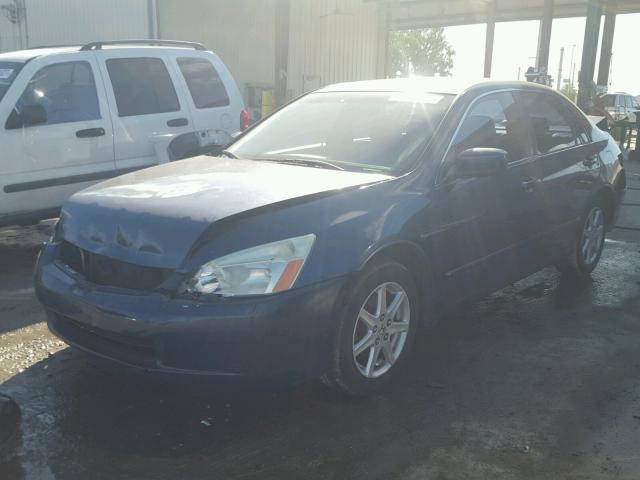 1HGCM66523A020130 - 2003 HONDA ACCORD BLUE photo 2