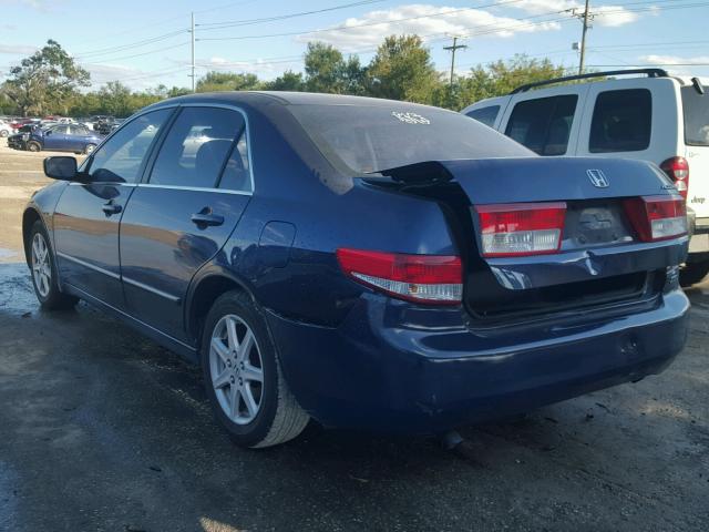 1HGCM66523A020130 - 2003 HONDA ACCORD BLUE photo 3