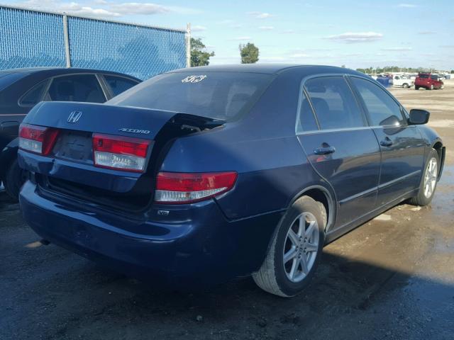 1HGCM66523A020130 - 2003 HONDA ACCORD BLUE photo 4