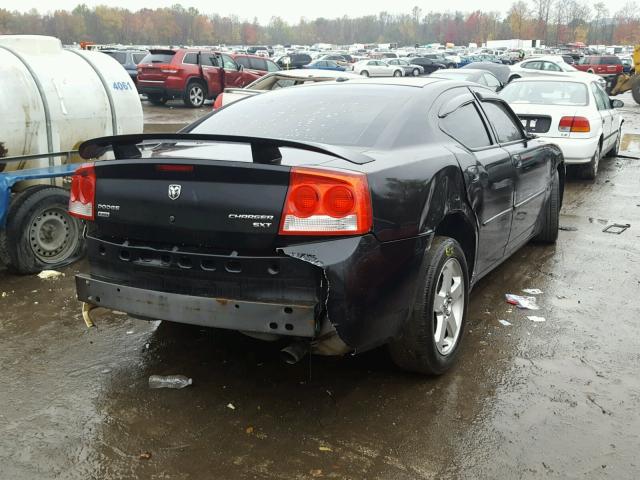 2B3CK3CV9AH129238 - 2010 DODGE CHARGER SX BLACK photo 4