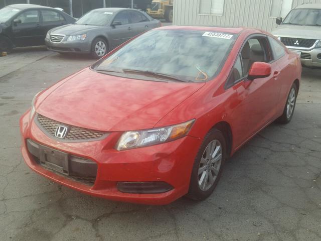 2HGFG3B86CH552680 - 2012 HONDA CIVIC EX RED photo 2