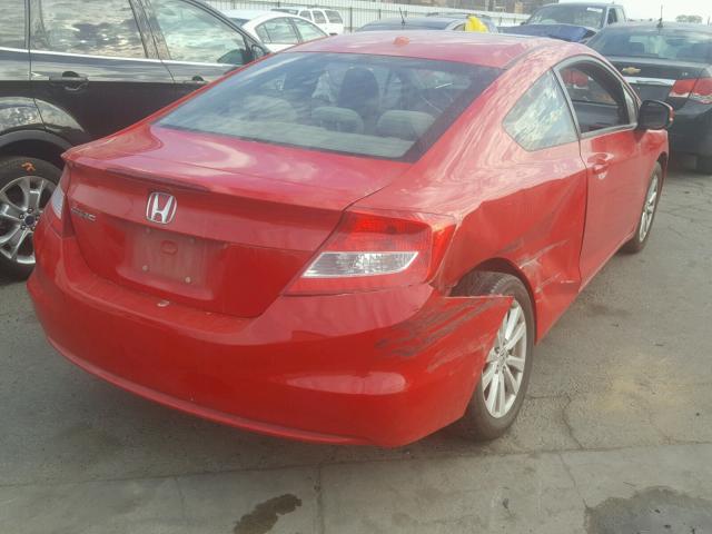 2HGFG3B86CH552680 - 2012 HONDA CIVIC EX RED photo 4