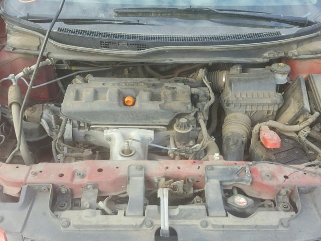 2HGFG3B86CH552680 - 2012 HONDA CIVIC EX RED photo 7