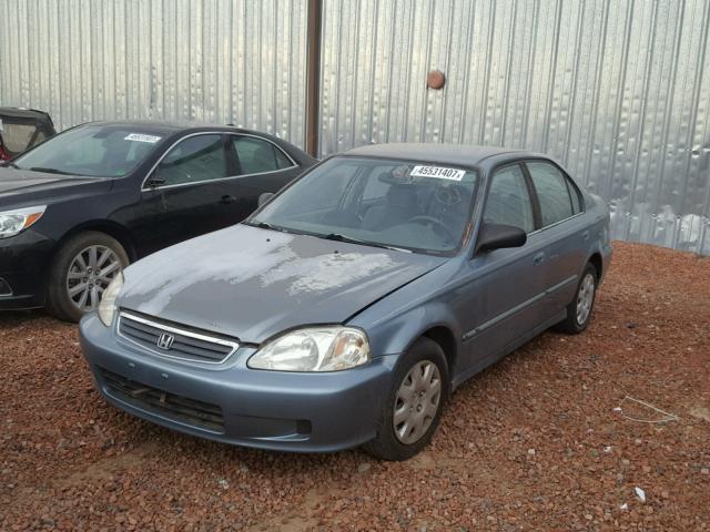 2HGEJ6618YH558807 - 2000 HONDA CIVIC BASE TEAL photo 2