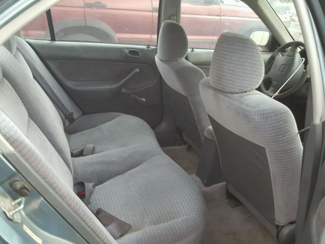 2HGEJ6618YH558807 - 2000 HONDA CIVIC BASE TEAL photo 6