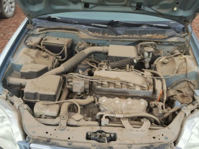2HGEJ6618YH558807 - 2000 HONDA CIVIC BASE TEAL photo 7