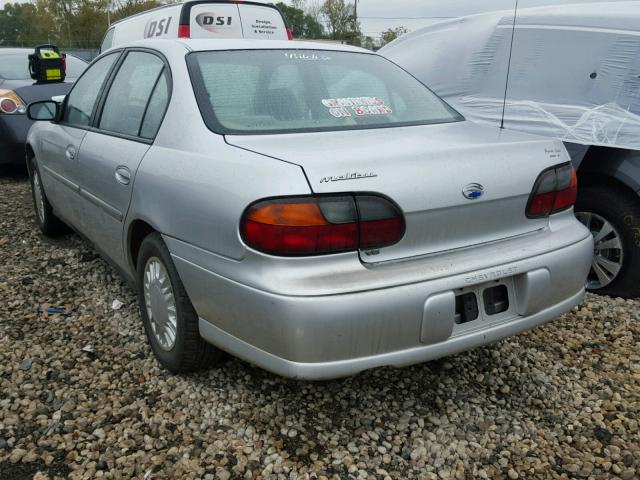 1G1ND52J72M672249 - 2002 CHEVROLET MALIBU SILVER photo 3