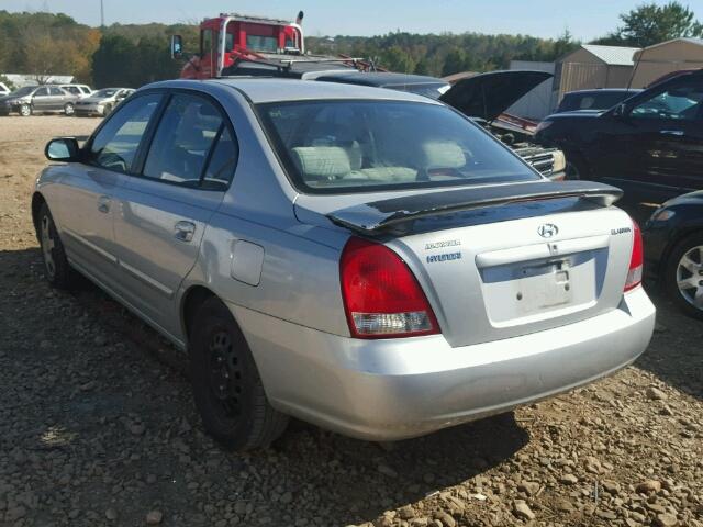 KMHDN45D93U623325 - 2003 HYUNDAI ELANTRA GL SILVER photo 3