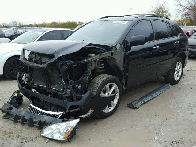 2T2HK31UX8C083286 - 2008 LEXUS RX 350 BLACK photo 2