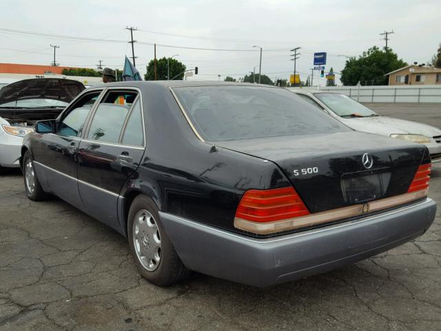 WDBGA51E6RA185602 - 1994 MERCEDES-BENZ S BLACK photo 3