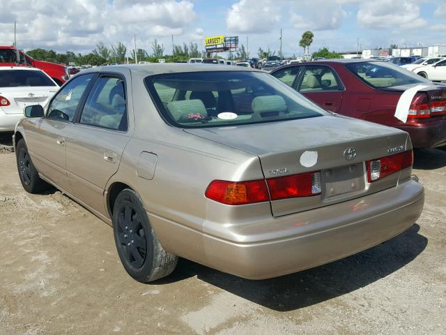 4T1BG22K01U872280 - 2002 TOYOTA CAMRY CE/L TAN photo 3