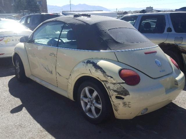 3VWCD31Y74M326210 - 2004 VOLKSWAGEN NEW BEETLE Sarı foto 3