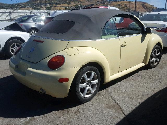 3VWCD31Y74M326210 - 2004 VOLKSWAGEN NEW BEETLE Sarı foto 4
