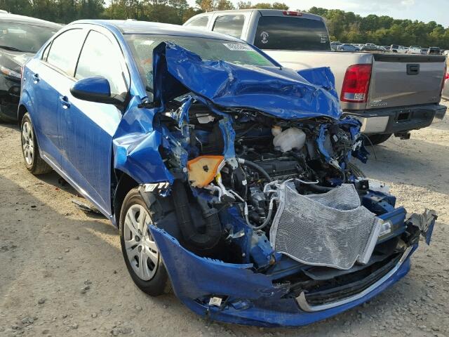 1G1JB5SH1H4146483 - 2017 CHEVROLET SONIC LS BLUE photo 1