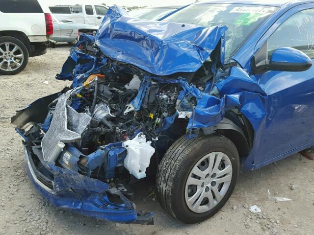 1G1JB5SH1H4146483 - 2017 CHEVROLET SONIC LS 蓝色 照片 9