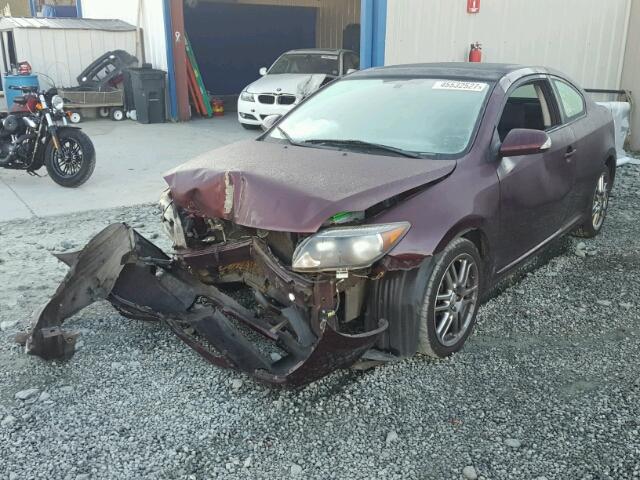 JTKDE167350025066 - 2005 TOYOTA SCION TC MAROON photo 2