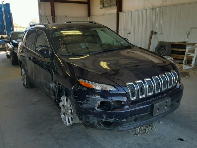 1C4PJLCB8EW149349 - 2014 JEEP CHEROKEE L BLUE photo 1