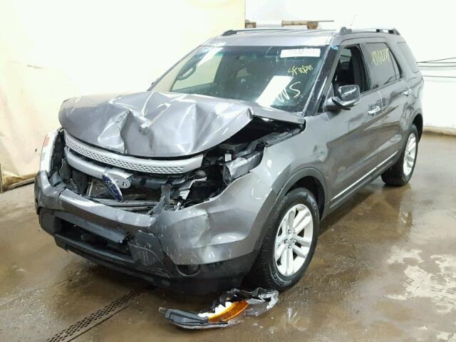 1FM5K7D83DGB52310 - 2013 FORD EXPLORER GRAY photo 2