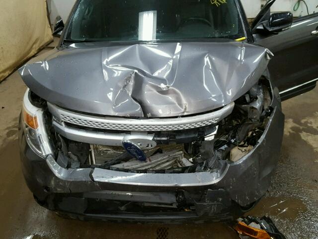 1FM5K7D83DGB52310 - 2013 FORD EXPLORER GRAY photo 7