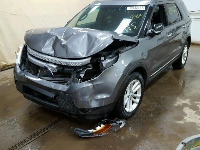 1FM5K7D83DGB52310 - 2013 FORD EXPLORER GRAY photo 9