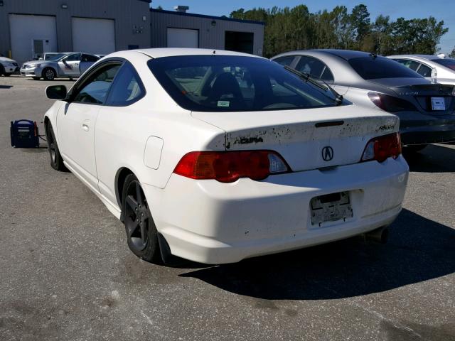 JH4DC53082C041672 - 2002 ACURA RSX TYPE-S WHITE photo 3