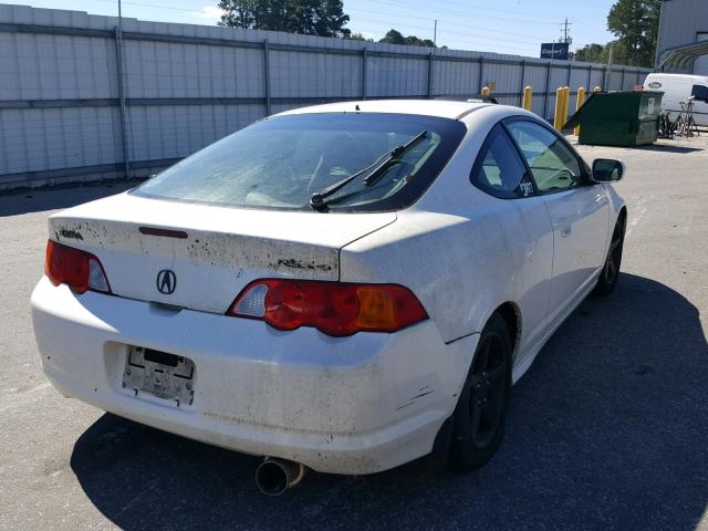 JH4DC53082C041672 - 2002 ACURA RSX TYPE-S WHITE photo 4