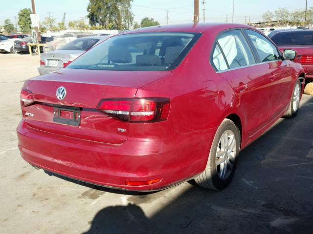 3VW167AJ9HM270868 - 2017 VOLKSWAGEN JETTA S RED photo 4