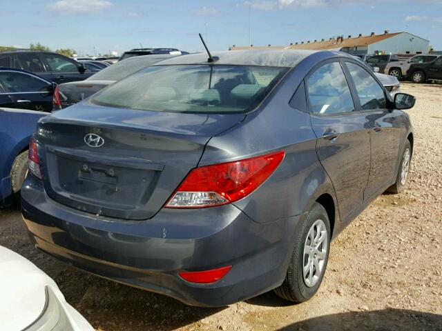 KMHCT4AE9DU399510 - 2013 HYUNDAI ACCENT GLS SILVER photo 4