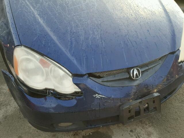 JH4DC54832C020569 - 2002 ACURA RSX BLUE photo 10