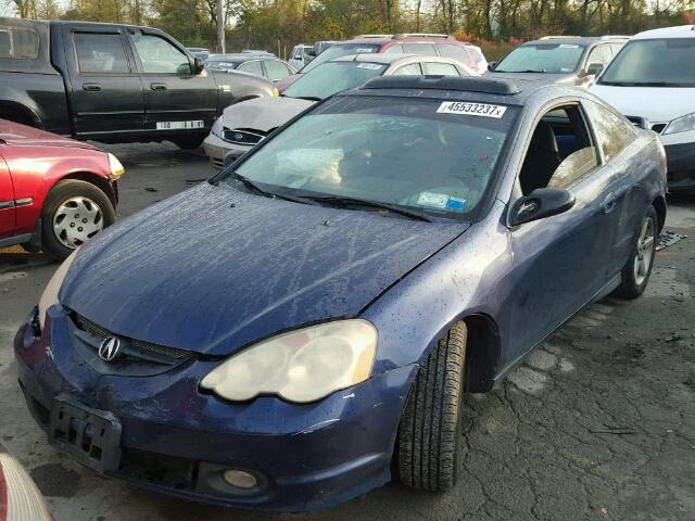 JH4DC54832C020569 - 2002 ACURA RSX BLUE photo 2