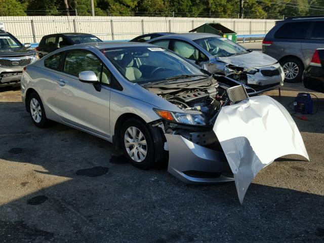 2HGFG3B56CH559201 - 2012 HONDA CIVIC LX SILVER photo 1