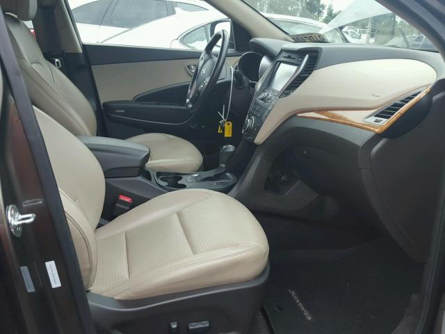 5XYZW3LA0DG008207 - 2013 HYUNDAI SANTA FE S BROWN photo 5