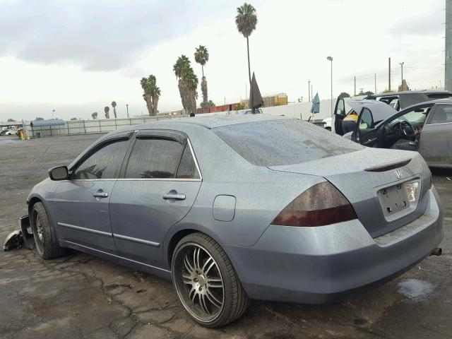 1HGCM56707A203866 - 2007 HONDA ACCORD EX BLUE photo 3