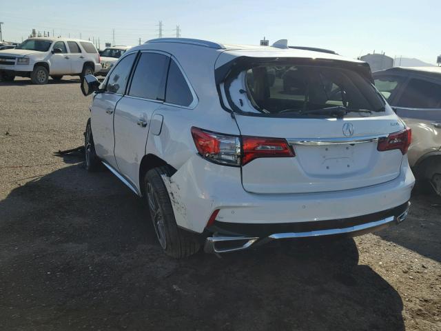 5FRYD3H85HB012062 - 2017 ACURA MDX ADVANC WHITE photo 3