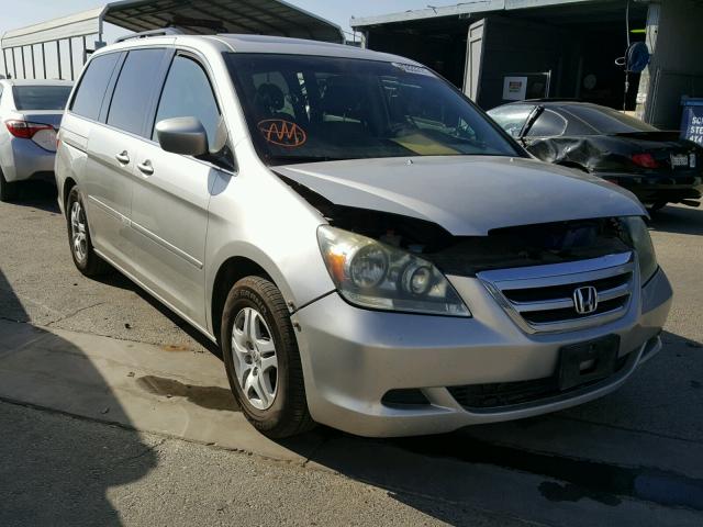 5FNRL38716B089962 - 2006 HONDA ODYSSEY EX SILVER photo 1