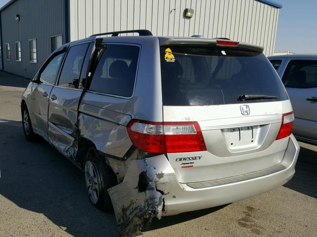 5FNRL38716B089962 - 2006 HONDA ODYSSEY EX SILVER photo 3