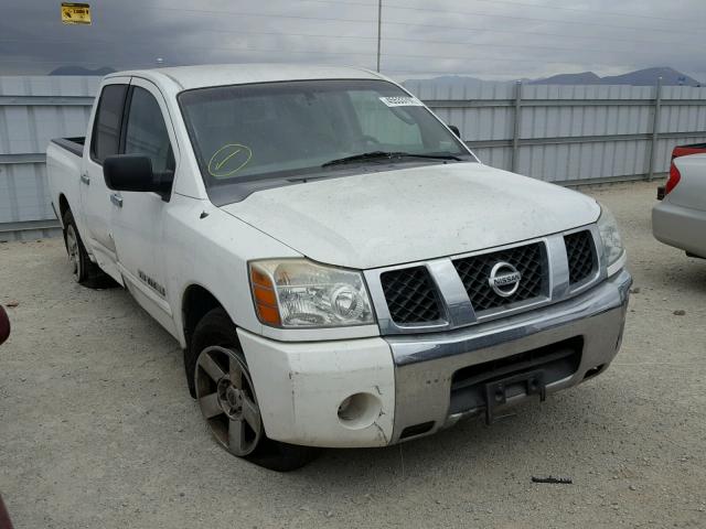 1N6AA07A87N205415 - 2007 NISSAN TITAN XE WHITE photo 1