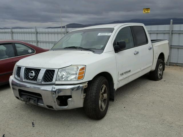 1N6AA07A87N205415 - 2007 NISSAN TITAN XE WHITE photo 2